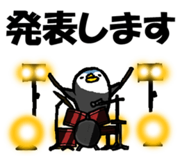 Group talk.That bird with friends. sticker #10471710