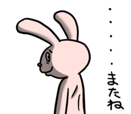 bocce rabbit 3 sticker #10472750