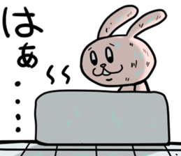 bocce rabbit 3 sticker #10472751