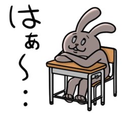 bocce rabbit 3 sticker #10472754