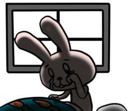 bocce rabbit 3 sticker #10472760