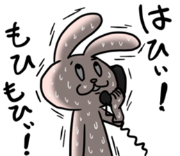 bocce rabbit 3 sticker #10472764