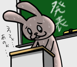 bocce rabbit 3 sticker #10472780