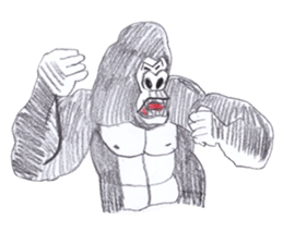 Gorilla of the gorilla Part 2 sticker #10472926