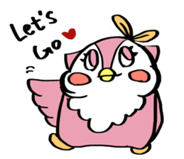 Pink Owl Naomi sticker #10473064