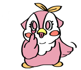 Pink Owl Naomi sticker #10473069