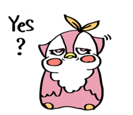 Pink Owl Naomi sticker #10473070