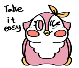 Pink Owl Naomi sticker #10473074