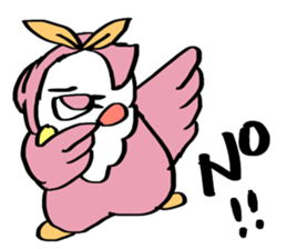 Pink Owl Naomi sticker #10473075