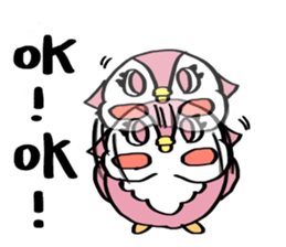 Pink Owl Naomi sticker #10473081