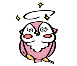 Pink Owl Naomi sticker #10473083