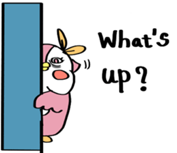 Pink Owl Naomi sticker #10473085