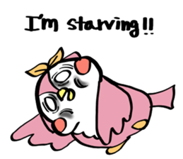 Pink Owl Naomi sticker #10473087