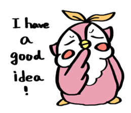 Pink Owl Naomi sticker #10473088