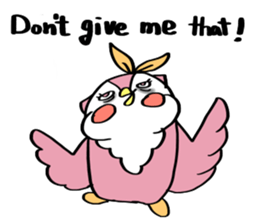 Pink Owl Naomi sticker #10473093