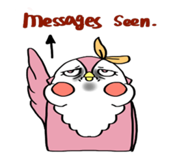 Pink Owl Naomi sticker #10473094