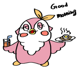 Pink Owl Naomi sticker #10473099