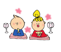 Girl and friends sticker #10475262