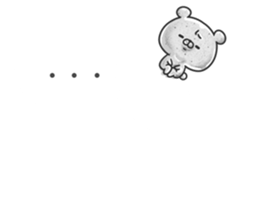 Bear on the balloon sticker #10476292