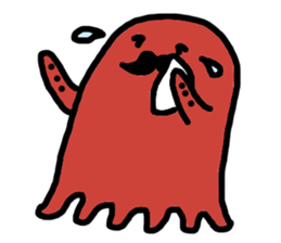 Hige octpus sticker #10476903