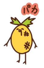 kamyu's onomatopoeic pineapple stickers sticker #10477824