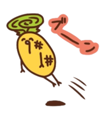 kamyu's onomatopoeic pineapple stickers sticker #10477825