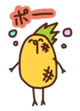 kamyu's onomatopoeic pineapple stickers sticker #10477834