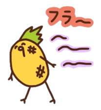 kamyu's onomatopoeic pineapple stickers sticker #10477838