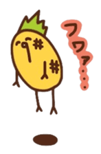 kamyu's onomatopoeic pineapple stickers sticker #10477857