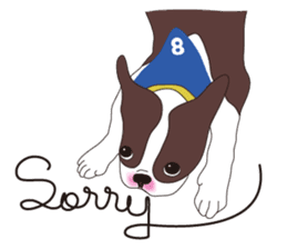 Always be with you! Boston Terrier sticker #10478799