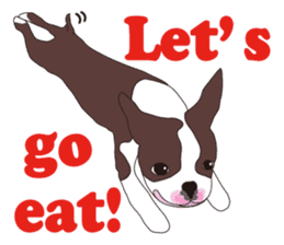 Always be with you! Boston Terrier sticker #10478803