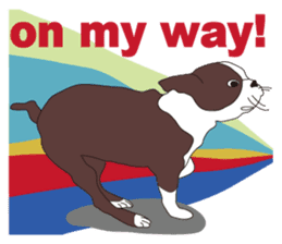 Always be with you! Boston Terrier sticker #10478815