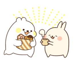 Gluttonous rabbit&Polar Bear sticker #10479394