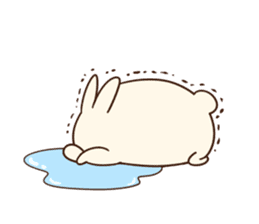 Gluttonous rabbit&Polar Bear sticker #10479418