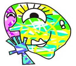 abstract word sticker #10479599