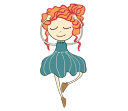 A girl who love ballet sticker #10479706