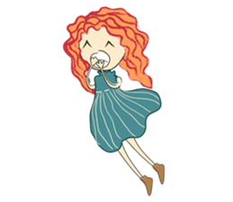 A girl who love ballet sticker #10479707