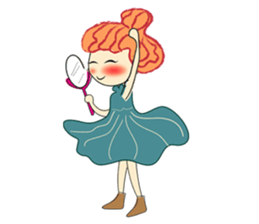 A girl who love ballet sticker #10479720