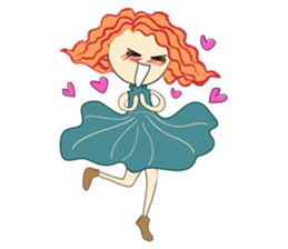 A girl who love ballet sticker #10479725