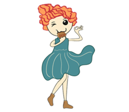 A girl who love ballet sticker #10479738