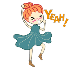 A girl who love ballet sticker #10479740