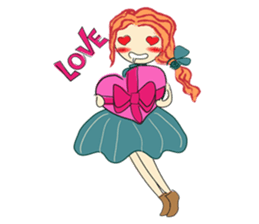 A girl who love ballet sticker #10479741