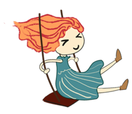 A girl who love ballet sticker #10479743