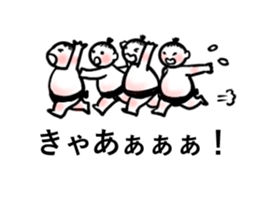 Balloon sticker of sumo kids sticker #10480151