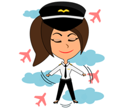 Pilot: Capt. Mimie sticker #10480624