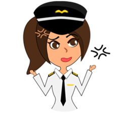 Pilot: Capt. Mimie sticker #10480628
