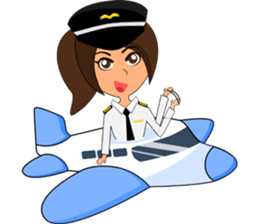 Pilot: Capt. Mimie sticker #10480632