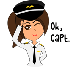 Pilot: Capt. Mimie sticker #10480637