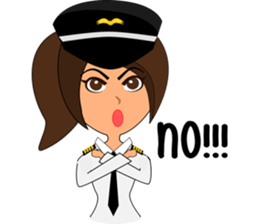 Pilot: Capt. Mimie sticker #10480642