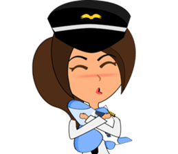 Pilot: Capt. Mimie sticker #10480644